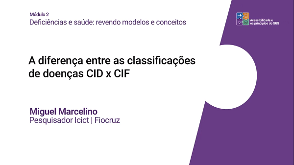 A diferença entre as classificações de doenças CID x CIF (Miguel Marcelino)