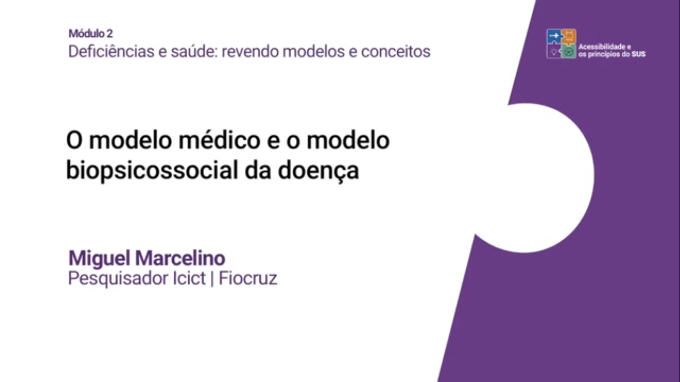 O modelo médico e o modelo biopsicossocial da doença (Miguel Marcelino)