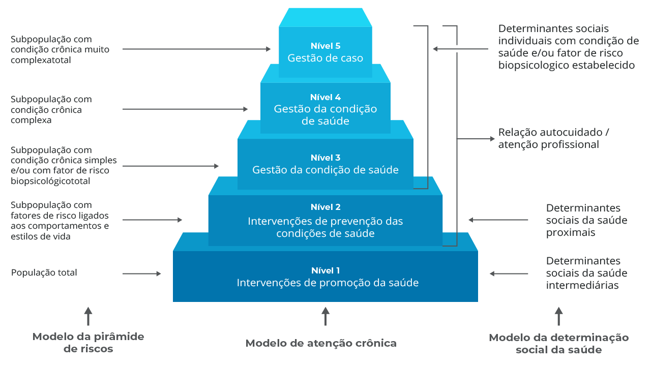 Infográfico representando o Modelo de Atenção às Condições Crônicas (MACC).