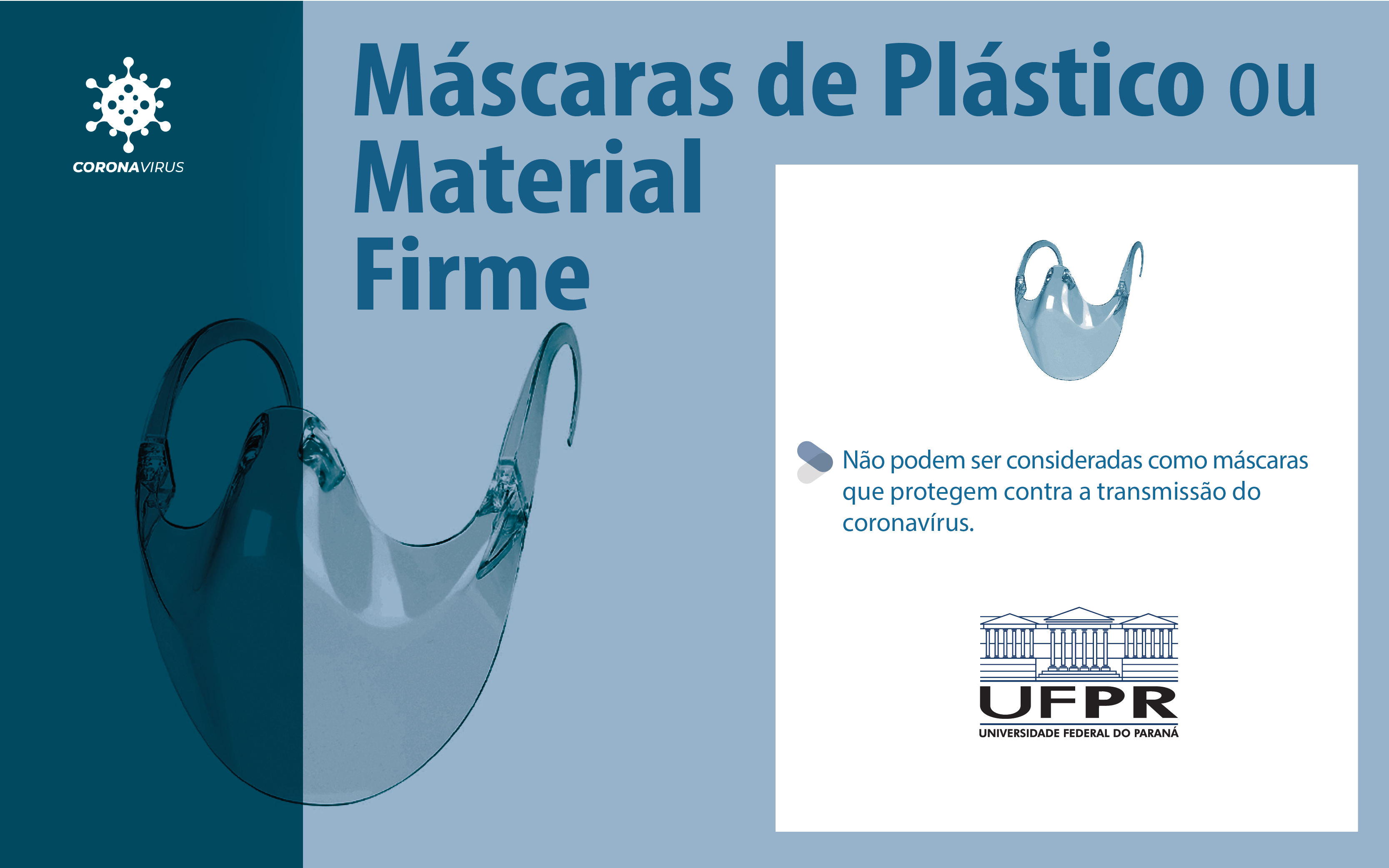 Máscaras de Plástico ou Material Firme