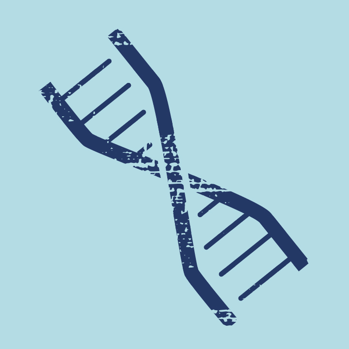 Ilustração de uma representação do DNA.