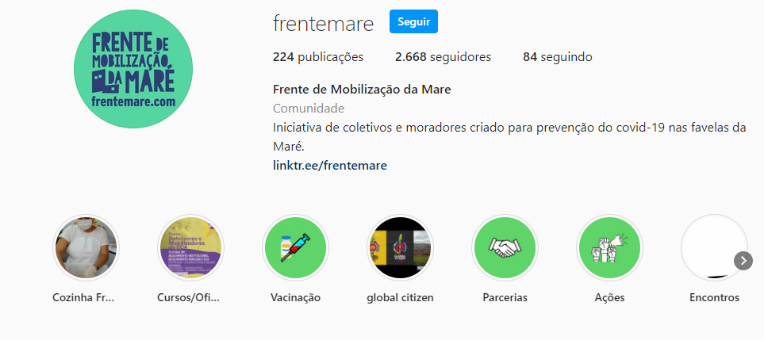 Instagram - Frente Maré