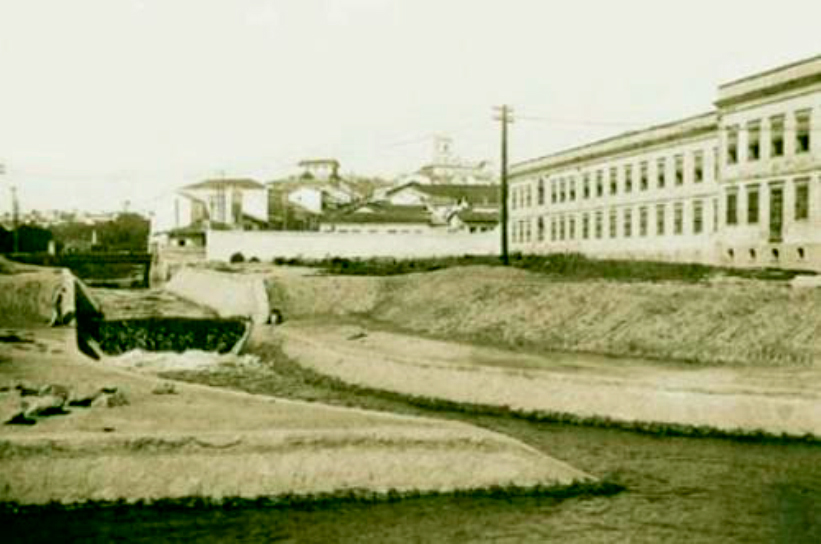 Retificação do Rio Tamanduateí em 1914.