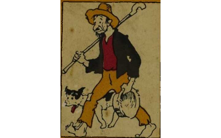 O personagem Jeca Tatu, retratado por Monteiro Lobato na obra Urupês (1918).