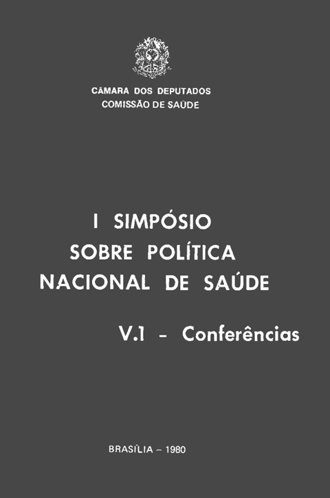 Capa do texto: I Simpósio sobre Política Nacional de Saúde