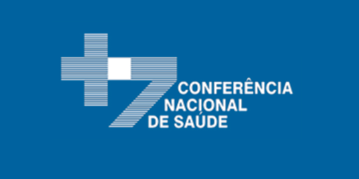 Logotipo da 7.ª Conferência Nacional de Saúde.