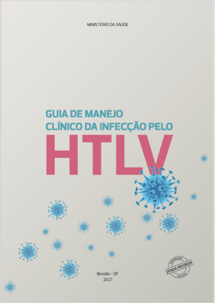 Imagem da capa do Guia de Manejo Clínico da Infecção pelo HTLV.