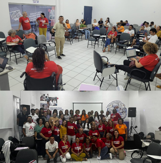 Duas fotos da Oficina Estadual, ocorrida no Maranhão, em setembro de 2023.