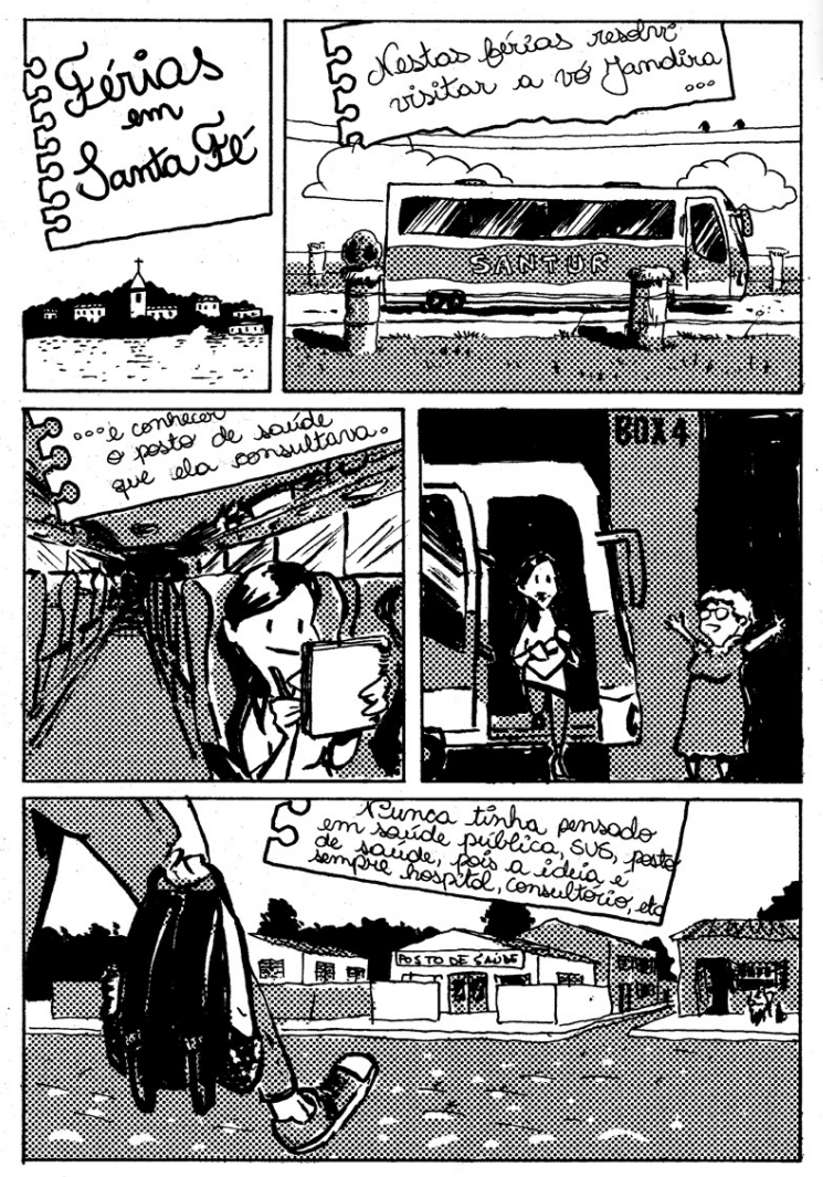história em quadrinhos fictícia