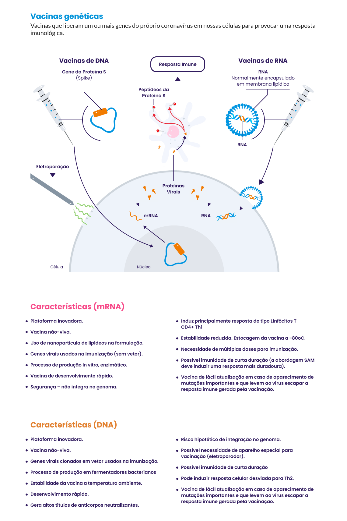 Infográfico Vacinas Genéticas